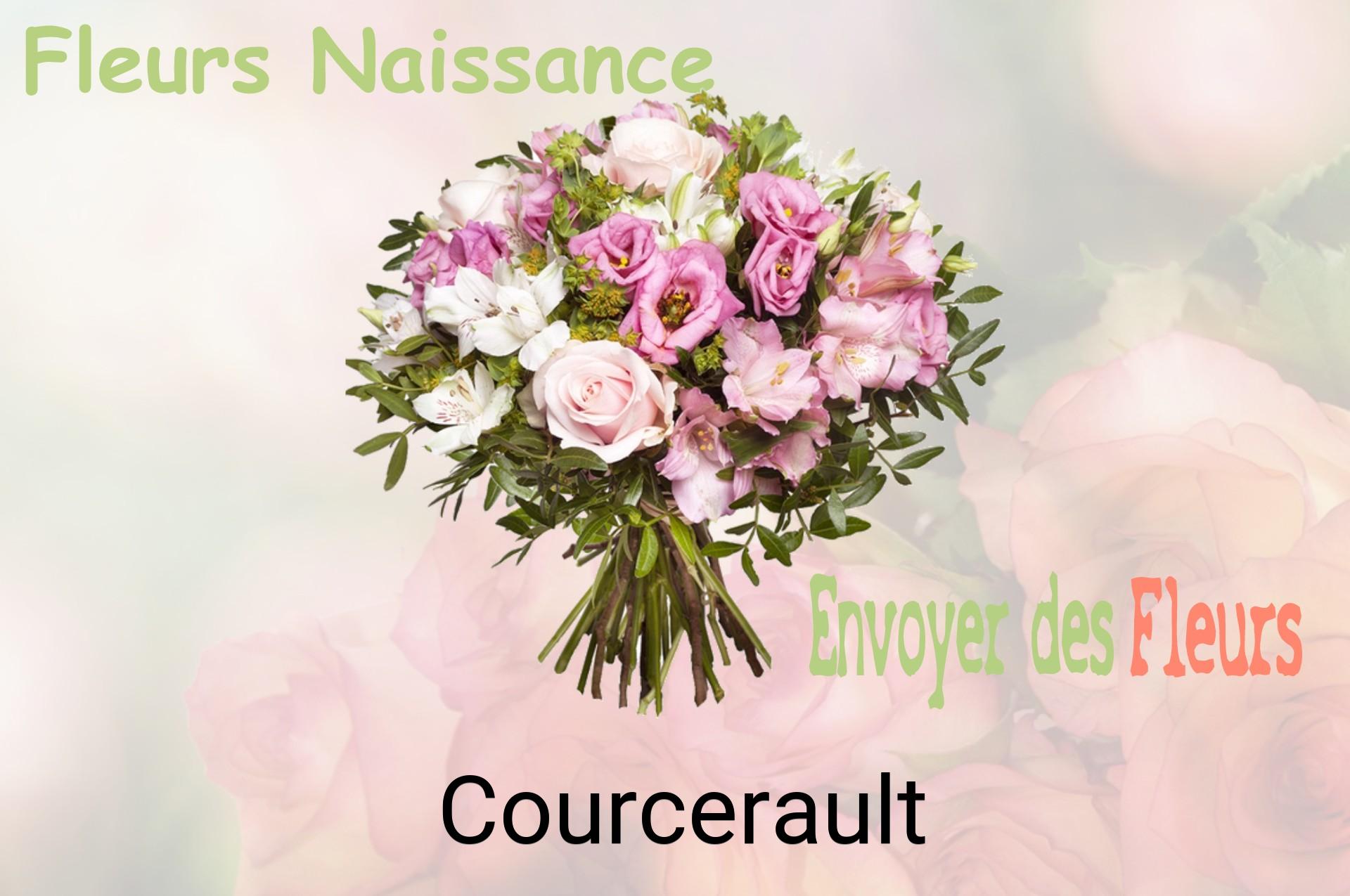 Bouquet de fleurs de naissance livré à Courcerault